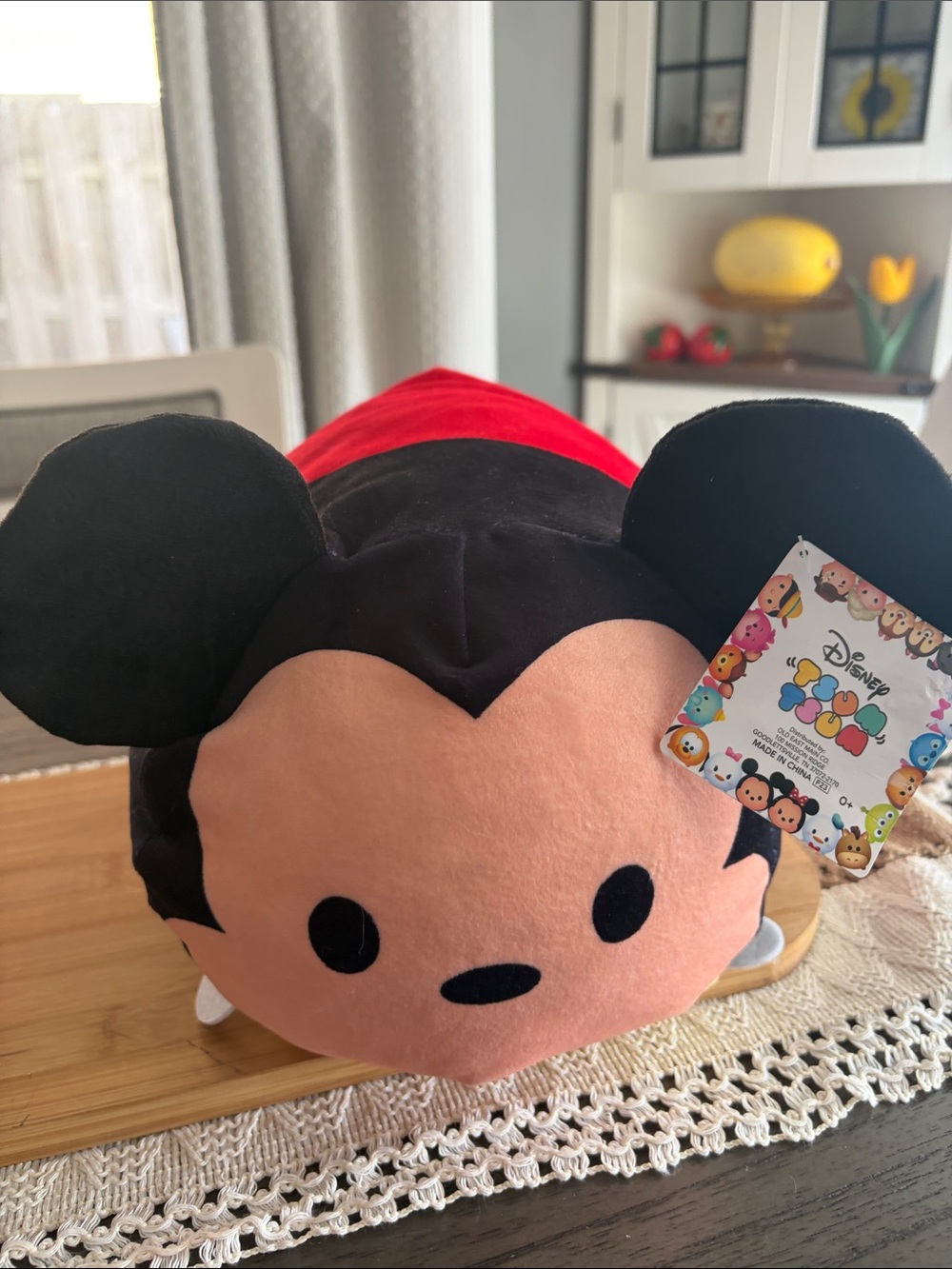 Disney Mickey Mouse Plush - Black, Red, Peach